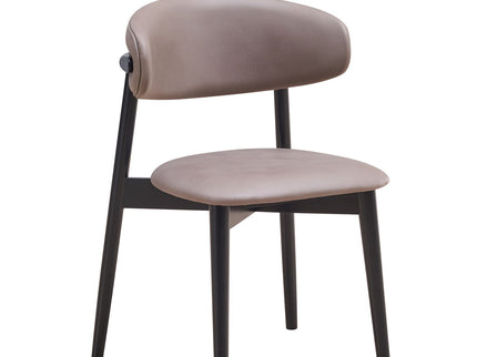 Lanae - Polished Microfiber Side Chair (Set of 2) - Gray