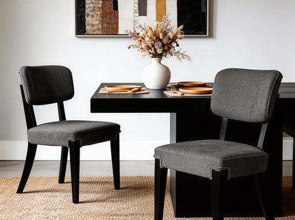 Contemporary Armless Dining Chairs (Set of 2)