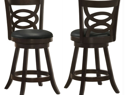 Swivel Counter Stool (Set of 2) - Black