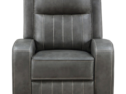 Forrest - Recliner Chair With Tufted Upholstery - Gray
