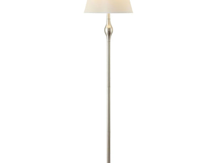 3 Piece Lamp Set, Floor Lamp And 2 Table Lamps - Silver