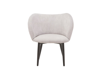 Dining Chair With Curved Padded Back (Set of 2) - Gray