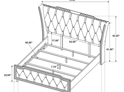 Mika - Bedroom Set With LED Lighting