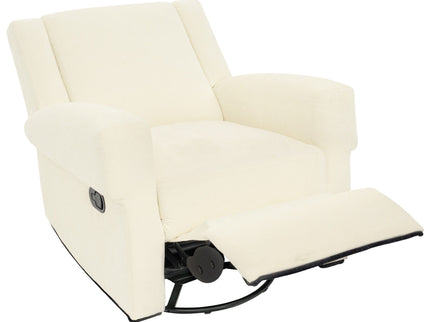 Manual Recliner Chair With Swivel Rocker Function, Dual Recline Angles