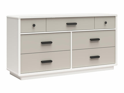 Valencia - 7 Drawer Wide Dresser - Taupe