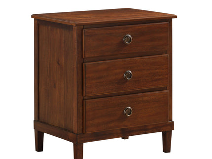 Chamberlin - 3 Drawer Nightstand - Brown