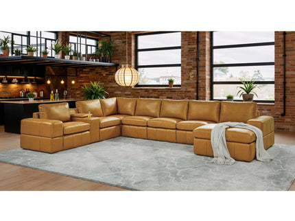 Modular Sectional With Large Square Arms, Custom Configuration