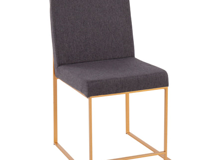 Fuji - Contemporary Stylish Frame, High Back Dining Chair (Set of 2)