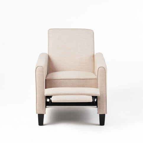 Upholstered Push Back Recliner Chair For Living Room