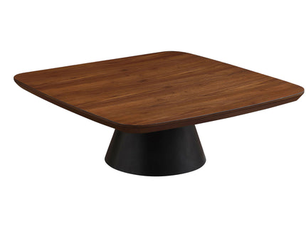 Duncan - 2 Piece Coffee Table Set With Sculpted Bases - Walnut