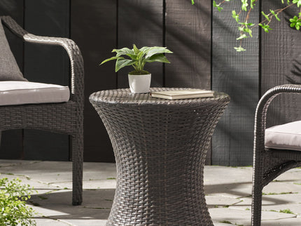 Thrive - Hourglass Rattan Table With No Glass Top