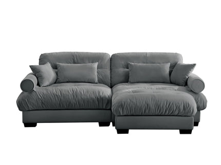 Super Comfort Oversized Modular Sectional Sofa With Movable Ottoman
