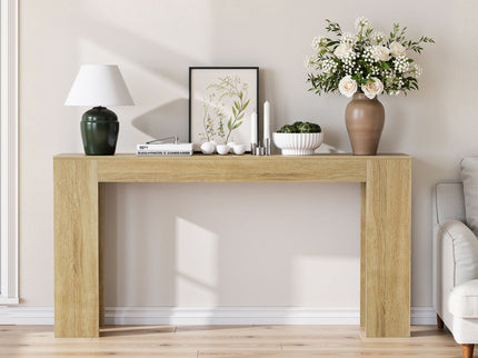 Farmhouse Style Extra Long Walnut Console Table