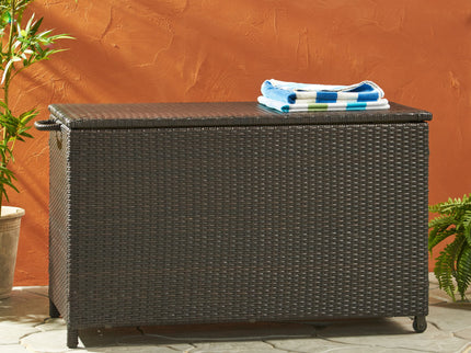 Blake - Wicker Cushion Box - Brown Multi