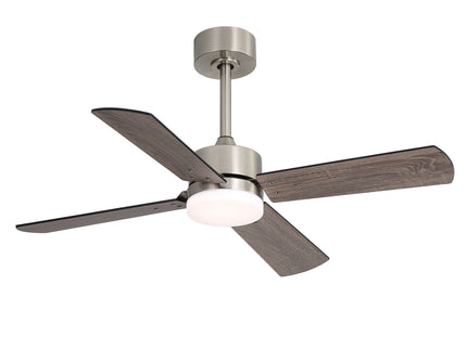 42" Ceiling Fan With Light And Memory Function, DC Reversible Motor, 4 Blades