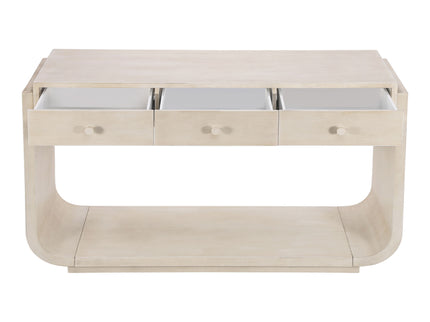 Console Table With 3 Drawers, Display Shelf