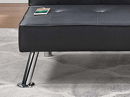 Tufted Sofa With USB Port For Living Room