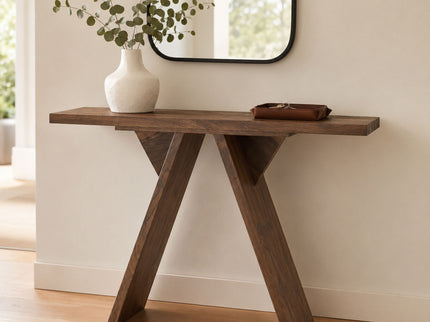 Console Table With V - Shaped Base