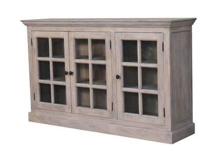 Triple Glazed Cabinet - Gray