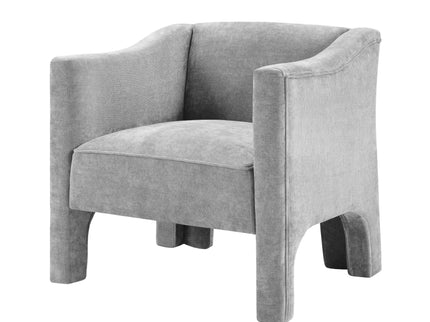 Barrel Accent Chair With Enclosed Arms