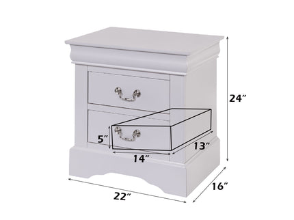 Louis Philippe III - Sleek Design Nightstand