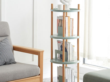 Storage Shelf, 360° Rotating Bookshelf, Bookcase With Large-Capacity Storage Space, Multifunctional Storage Rack, Compact Design For Living Room