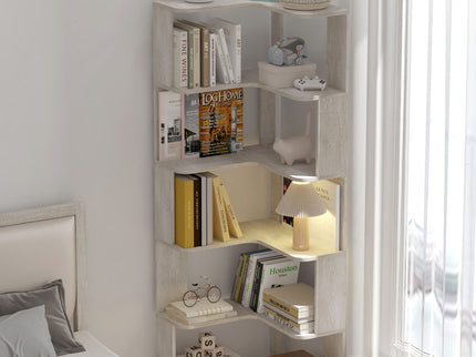 L-Shaped Corner Bookshelf