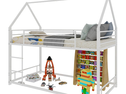 Bunk Bed With Safety Guardrails, No Box Spring Needed