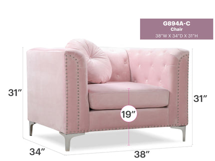 Contemporary Sloped Arm Chair
