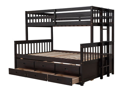 Bunk Bed With Twin Size Trundle And Drawers