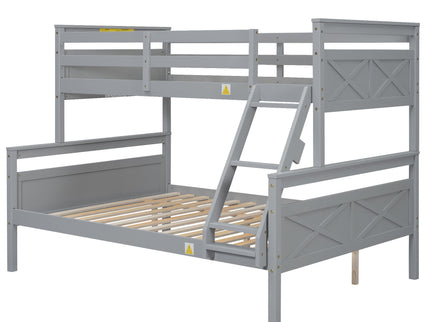 Bunk Bed With Ladder And Safety Guardrail