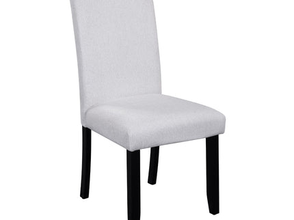 5 Piece Round Dining Table Set, Modern Dining Table And 4 Upholstered Chairs For Dining Room