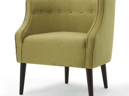 Contemporary Upholstered Club Chair With Button Tufting