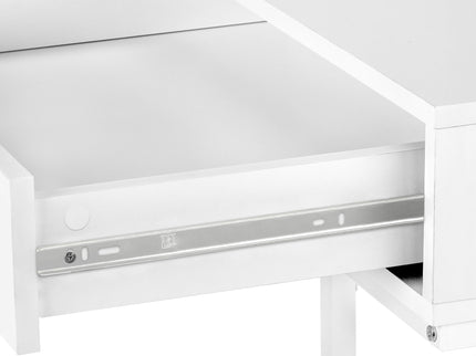 Computer Desk For Home Office, Storage Drawers, Marble Look Contemporary & Modern