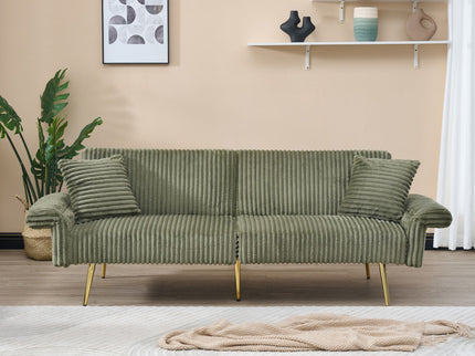 Luxury Foldable Double Sofa Bed With Folding Armrests