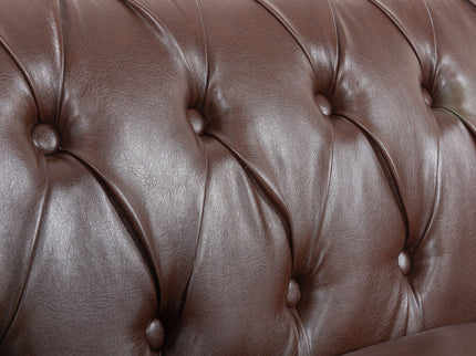 Rolled Arm Chesterfield 3 Seater Sofa