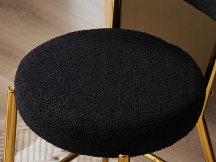 Modern Teddy Fabric Upholstered Bar Stools