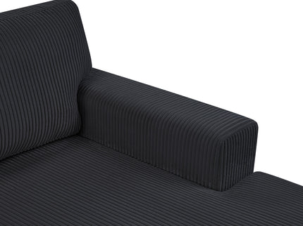 Oversized Sectional U-Shaped Sofa With Chaise Lounge And Three Soft Throw Pillows