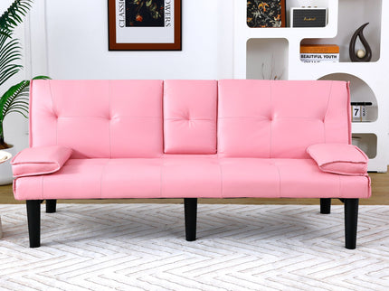 Sofa Bed With Foldable Design And Cup Holder