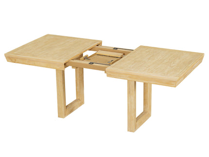 Topmax - 7 Piece Traditional Extendable Dining Table Set With Butterfly Leaf And 6 Upholstered Dining Table Set