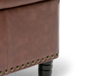 Emily - Storage Ottoman - Cognac