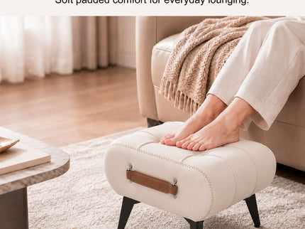 Minimalist Footstool With Hidden Storage