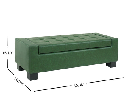 Tufted Storage Ottoman Bench