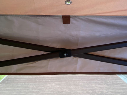 Outdoor Pop Up Gazebo Canopy With 2 Tier Soft Top And Removable Zipper Netting