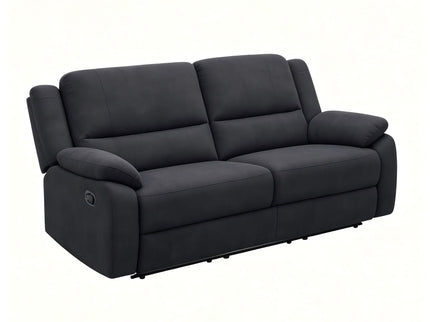 2 Seat Manual Reclining Loveseat With 150° Recline & Footrest - Black