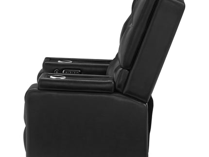 Sinai - Power Recliner With Dual Adjustment - Black