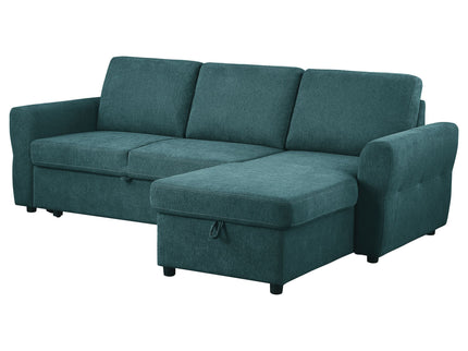 Kenna- Sleeper Sectional Sofa With Storage Ottoman