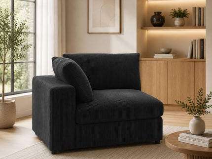 Corner Modular Sectional Sofa - Black