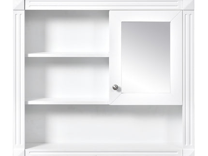 Wall-Mounted Bathroom Cabinet With Mirror And Adjustable Shelves