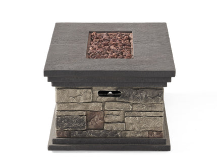 Fire Pit With Lightweight Concrete And Steel Frame